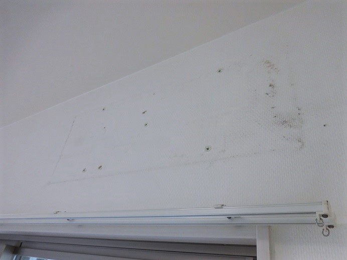 写真で見る格安ハウスクリーニングのエアコンの設置跡